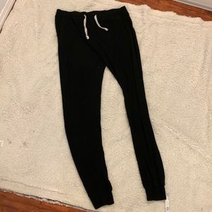 Comfortable Black Stretchy Waistband Sweatpants